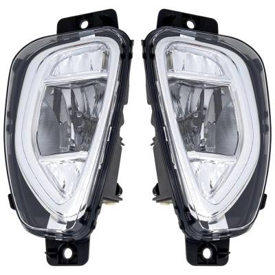 Rareelectrical - New Pair Of Fog Lights Compatible With Ford Escape 1.5L 2.0L 2.5L 2020 2021 2022 By Part Numbers - Image 1