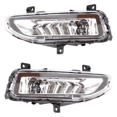 Rareelectrical - New Pair Of Fog Lights Compatible With Nissan Sentra Titan Xd Titan Frontier 2020 2021 2022 2023 - Image 1
