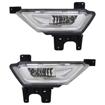 Rareelectrical - New Pair Of Fog Lights Compatible With Ford F-150 2021 2022 2023 By Part Numbers Fo2593258 Ml3z - Image 1