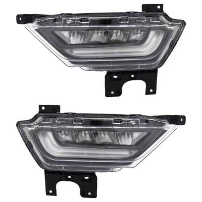 Rareelectrical - New Pair Of Fog Lights Compatible With Ford F-150 2021 2022 2023 By Part Numbers 762405-43284-7 Ml3z - Image 1