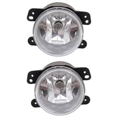 Rareelectrical - New Pair Of Daytime Running Lights Compatible With Dodge Jeep Journey Wrangler Charger Grand - Image 2
