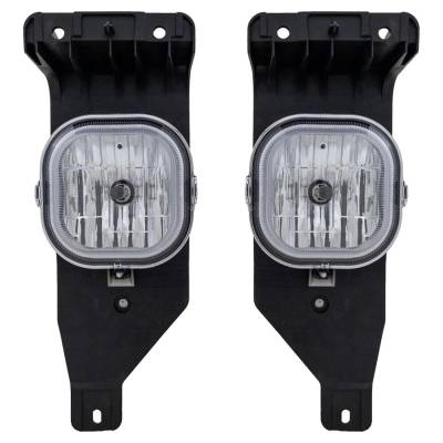 Rareelectrical - New Pair Of Daytime Running Lights Compatible With Ford 5.4L 6.0L 6.8L 2005 2006 2007 By Part - Image 1
