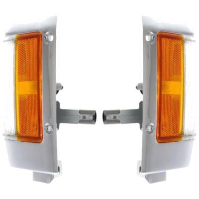 Rareelectrical - New Pair Of Daytime Running Lights Compatible With Nissan D21 Pickup 1990 1991 1992 1993 1994 1995 - Image 1