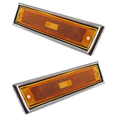 Rareelectrical - New Pair Of Daytime Running Lights Compatible With Chevrolet Gmc 1981-1991 By Part Numbers - Image 1