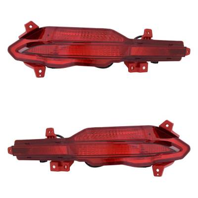Rareelectrical - New Pair Of Daytime Running Lights Compatible With Hyundai Santa Fe 2.5L 2021 2022 2023 By Part - Image 1