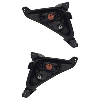 Rareelectrical - New Pair Of Daytime Running Lights Compatible With Kia Forte 1.6L 2.0L 2019 2020 2021 By Part - Image 1