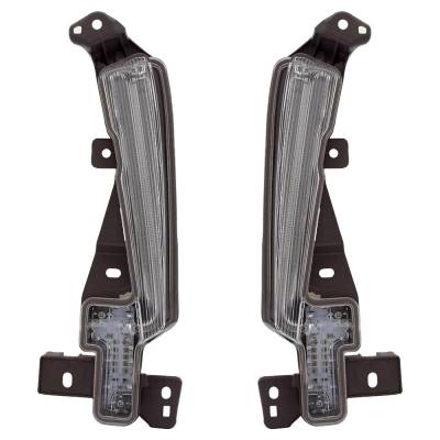 Rareelectrical - New Pair Of Daytime Running Lights Compatible With Toyota Prius 1.8L 2019 2020 2021 2022 By Part - Image 2