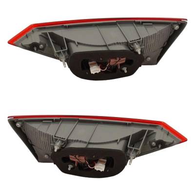 Rareelectrical - New Pair Of Daytime Running Lights Compatible With Hyundai Elantra 1.4L 2.0L 2017 2018 By Part - Image 1