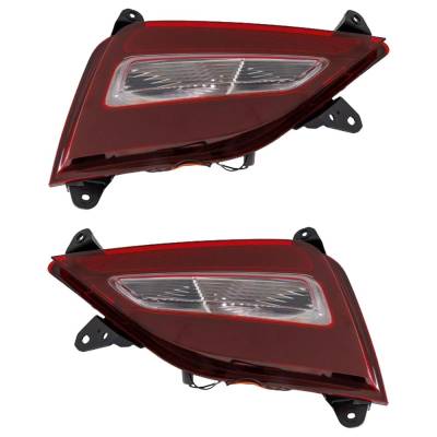 Rareelectrical - New Pair Of Daytime Running Lights Compatible With Hyundai Santa Fe 2.0L 2.4L 2019 2020 By Part - Image 1