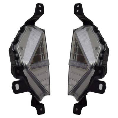 Rareelectrical - New Pair Of Daytime Running Lights Compatible With Hyundai Elantra 1.4L 1.6L 2.0L 2019 2020 By Part - Image 4