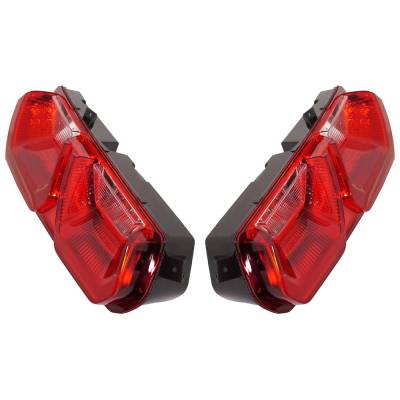 Rareelectrical - New Pair Of Tail Lights Compatible With Chevrolet Corvette 6.2L 2014 2015 2016 2017 2018 2019 By - Image 2