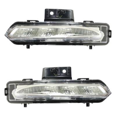 Rareelectrical - New Pair Of Daytime Running Lights Compatible With Buick Enclave 3.6L 2013 2014 2015 2016 2017 By - Image 2