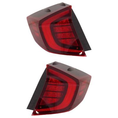 Rareelectrical - New Pair Of Tail Lights Compatible With Hyundai Sonata 1.6L 2.5L 2020 2021 2022 By Part Numbers - Image 2