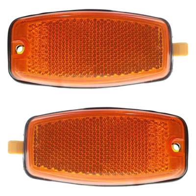 Rareelectrical - New Pair Of Daytime Running Lights Compatible With Hyundai Santa Fe Tucson 2001 2002 2003 2004 2005 - Image 1