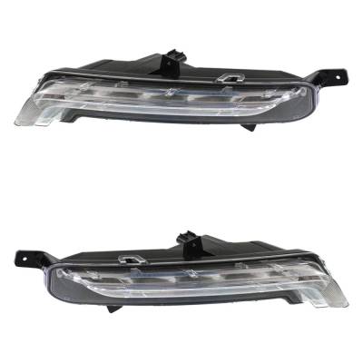 Rareelectrical - New Pair Of Daytime Running Lights Compatible With Chevrolet Impala 2.5L 3.6L 2014 2015 2016 2017 - Image 1