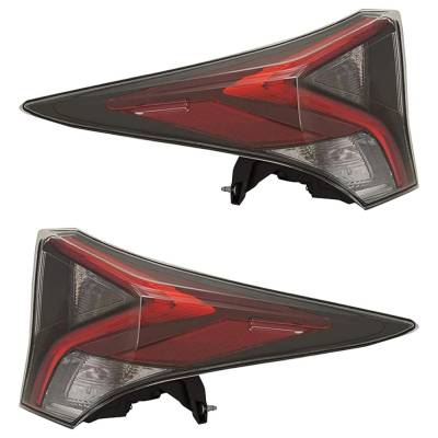 Rareelectrical - New Pair Of Tail Lights Compatible With Toyota Prius 1.8L 2016 2017 2018 By Part Numbers 81561-47280 - Image 1