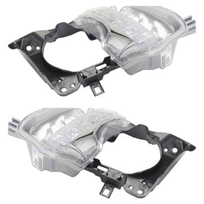 Rareelectrical - New Pair Of Daytime Running Lights Compatible With Toyota Highlander 2.7L 3.5L 2014 2015 2016 By - Image 1