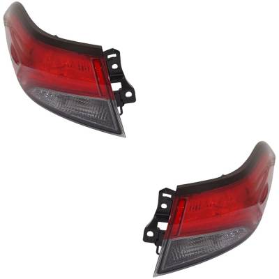 Rareelectrical - New Pair Of Tail Lights Compatible With Toyota Corolla 1.8L 2.0L 2020 2021 2022 2023 By Part Numbers - Image 1