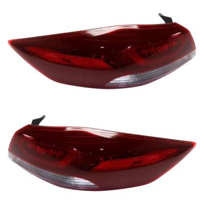 Rareelectrical - New Pair Of Tail Lights Compatible With Hyundai Elantra 2.0L 2017 2018 By Part Numbers 92401-F2120 - Image 2