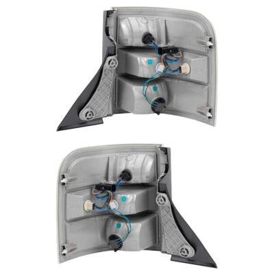 Rareelectrical - New Pair Of Tail Lights Compatible With Ford Flex 3.5L 2009 2010 2011 By Part Numbers Fo2800216 8A8z - Image 1