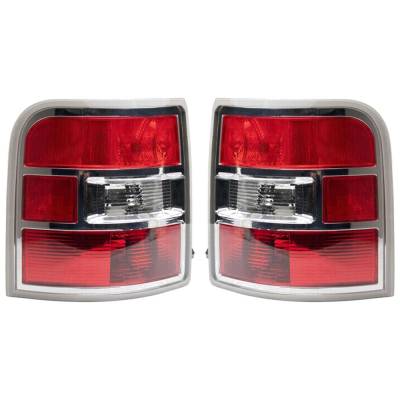 Rareelectrical - New Pair Of Tail Lights Compatible With Ford Flex 3.5L 2009 2010 2011 By Part Numbers Fo2800216 8A8z - Image 2