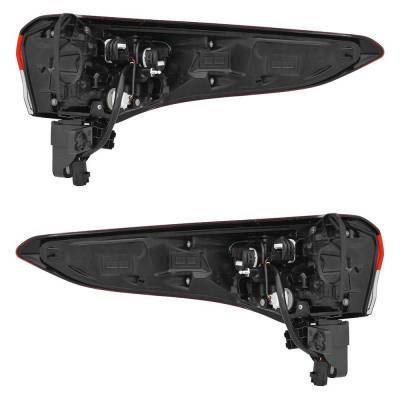 Rareelectrical - New Pair Of Tail Lights Compatible With Toyota Highlander 2.4L 2.5L 3.5L 2020 2021 2022 2023 By Part - Image 2