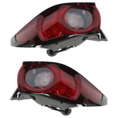 Rareelectrical - New Pair Of Tail Lights Compatible With Mazda Cx-5 2.2L 2.5L 2017 2018 2019 2020 2021 By Part - Image 1