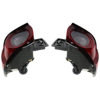 Rareelectrical - New Pair Of Tail Lights Compatible With Mazda Cx-5 2.2L 2.5L 2017 2018 2019 2020 2021 By Part - Image 2