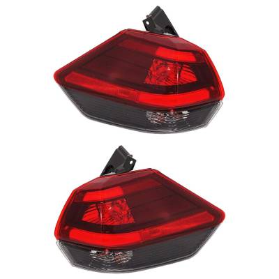Rareelectrical - New Pair Of Tail Lights Compatible With Nissan Rogue 2.0L 2.5L 2018 2019 2020 By Part Numbers - Image 1