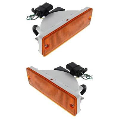 Rareelectrical - New Pair Of Daytime Running Lights Compatible With Nissan D21 2.4L 3.0L 1986 1987 By Part Numbers - Image 4