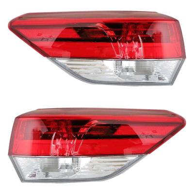 Rareelectrical - New Pair Of Tail Lights Compatible With Toyota Highlander 2.7L 3.5L 2018 2019 By Part Numbers - Image 1