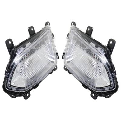 Rareelectrical - New Pair Of Daytime Running Lights Compatible With Chevrolet Equinox 2.4L 3.6L 2016 2017 By Part - Image 1