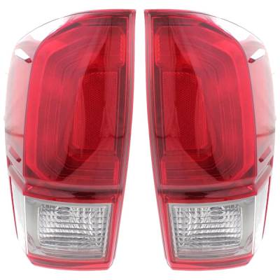Rareelectrical - New Pair Of Tail Lights Compatible With Toyota Tacoma 3.5L 2016 2017 By Part Numbers 81560-04180 - Image 1