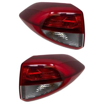 Rareelectrical - New Pair Of Tail Lights Compatible With Hyundai Tucson 1.6L 2.0L 2016 2017 2018 By Part Numbers - Image 1