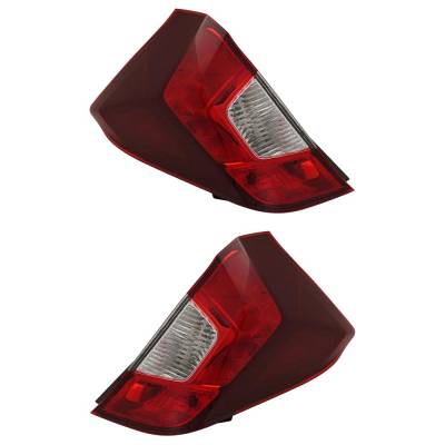 Rareelectrical - New Pair Of Tail Lights Compatible With Honda Fit 1.5L 2015 2016 2017 2018 2019 2020 By Part Numbers - Image 1
