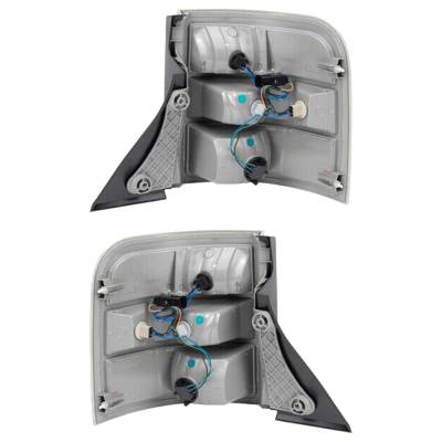Rareelectrical - New Pair Of Tail Lights Compatible With Ford Flex 2012 2013 2014 2015 2016 2017 2018 2019 By Part - Image 1