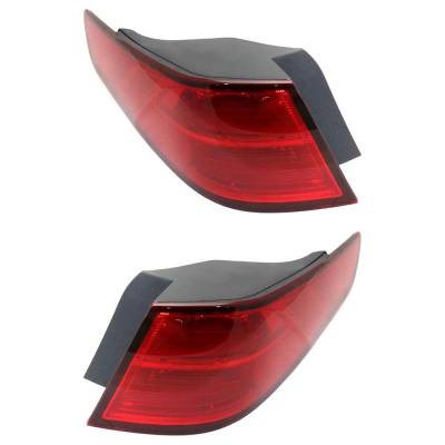 Rareelectrical - New Pair Of Tail Lights Compatible With Kia Optima 2.4L 2014 2015 By Part Numbers 762405-40648-0 - Image 1