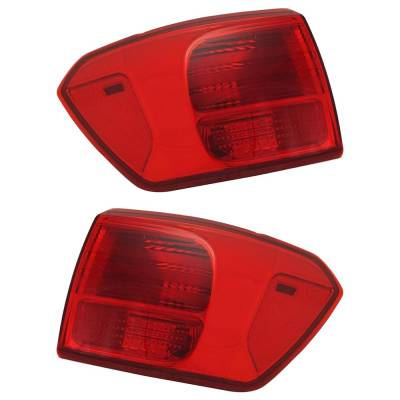Rareelectrical - New Pair Of Tail Lights Compatible With Kia Sedona 3.3L 2016 2017 2018 By Part Numbers - Image 1