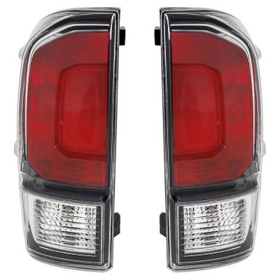 Rareelectrical - New Pair Of Tail Lights Compatible With Toyota Tacoma 3.5L 2020 2021 2022 2023 By Part Numbers - Image 1