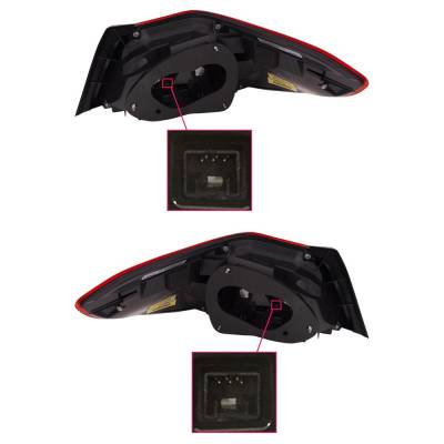 Rareelectrical - New Pair Of Tail Lights Compatible With Subaru Wrx Sti Wrx 2015 2016 2017 2018 2019 2020 2021 By - Image 1
