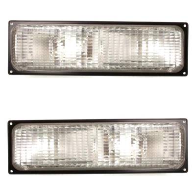 Rareelectrical - New Pair Of Daytime Running Lights Compatible With Chevrolet Gmc C1500 C2500 C3500 K1500 K2500 K3500 - Image 1