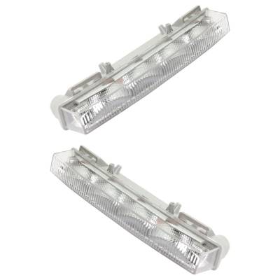Rareelectrical - New Pair Of Daytime Running Lights Compatible With Mercedes-Benz Ml350 Ml550 Gl350 Gl450 Glk250 - Image 2