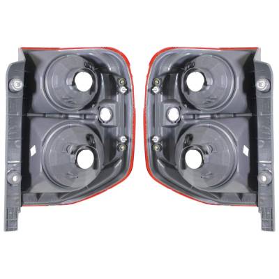 RAREELECTRICAL - New Pair Of Tail Lights Compatible With Honda Pilot 3.5L 2003 2004 By Part Numbers 33501-S9v-A01 - Image 1