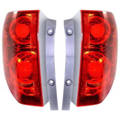 RAREELECTRICAL - New Pair Of Tail Lights Compatible With Honda Pilot 3.5L 2003 2004 By Part Numbers 33501-S9v-A01 - Image 4