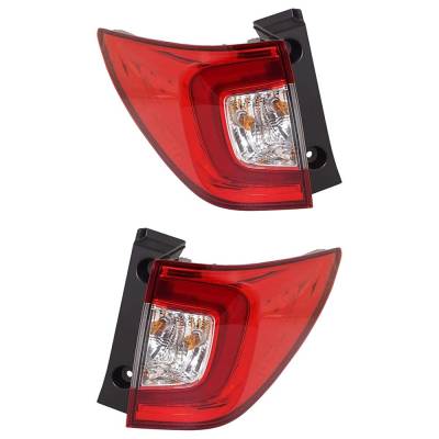 RAREELECTRICAL - New Pair Of Tail Lights Compatible With Honda Pilot 3.5L 2019 2020 2021 2022 By Part Numbers - Image 3
