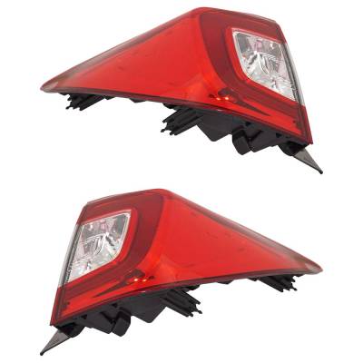 RAREELECTRICAL - New Pair Of Tail Lights Compatible With Honda Pilot 3.5L 2019 2020 2021 2022 By Part Numbers - Image 4