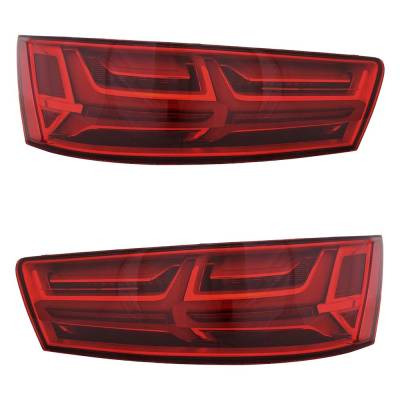 Rareelectrical - New Pair Of Tail Lights Compatible With Audi Q7 2.0L 3.0L 2017 2018 2019 By Part Numbers 4M0 945 093 - Image 1