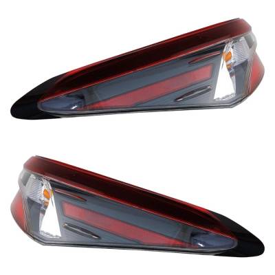 Rareelectrical - New Pair Of Tail Lights Compatible With Toyota Camry 2.5L 3.5L 2021 2022 2023 2024 By Part Numbers - Image 2