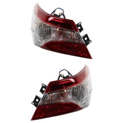 Rareelectrical - New Pair Of Tail Lights Compatible With Toyota Camry 2.5L 2018 2019 2020 By Part Numbers 81550-06840 - Image 2