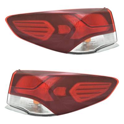Rareelectrical - New Pair Of Tail Lights Compatible With Hyundai Sonata 1.6L 2.4L 2018 2019 By Part Numbers - Image 1